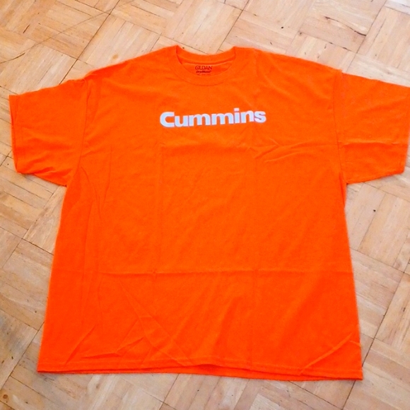 Cummins tee shirt size 2xl trucker tee shirt orange - Picture 1 of 4